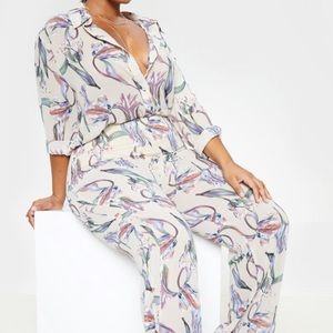 ***NWT*** Dusty Pink Satin Two piece set